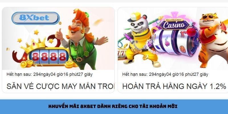 Khuyến mãi 8xbet dành riêng cho tài khoản mới